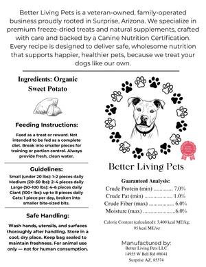 Freeze-Dried Organic Sweet Potato